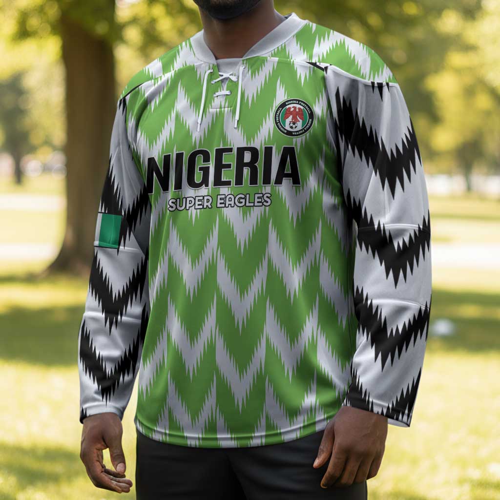 Custom Nigeria Football Hockey Jersey Go Champions Super Eagles