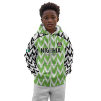 Custom Nigeria Football Kid Hoodie Go Champions Super Eagles