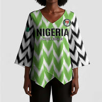 Custom Nigeria Football Kimono Sleeve Blouse Go Champions Super Eagles
