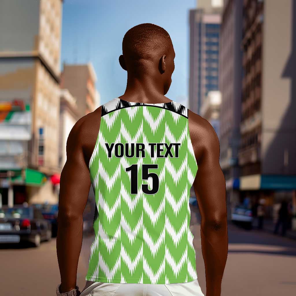 Custom Nigeria Football Men Tank Top Go Champions Super Eagles