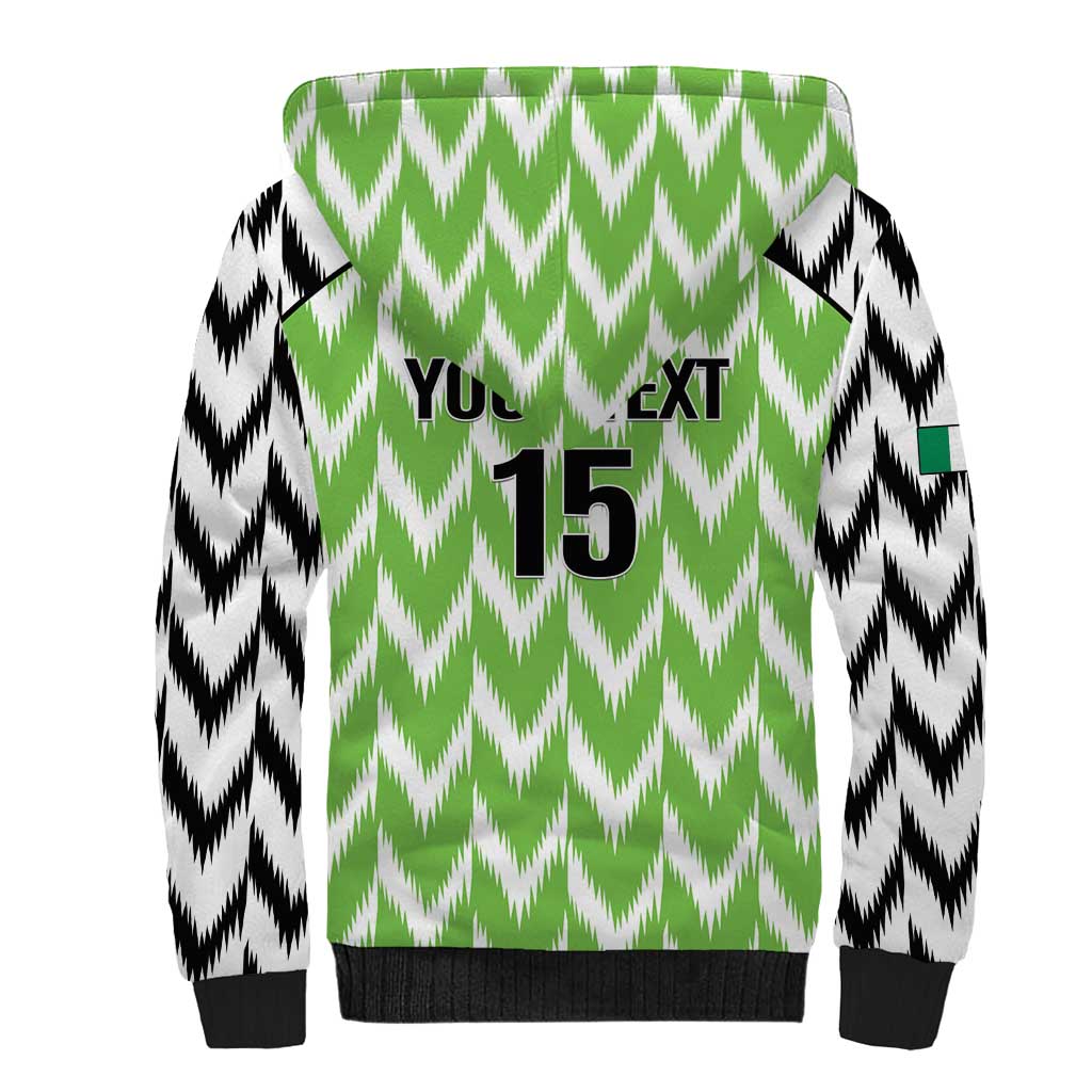 Custom Nigeria Football Sherpa Hoodie Go Champions Super Eagles
