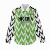 Custom Nigeria Football Women Casual Shirt Go Champions Super Eagles