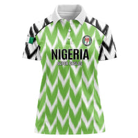 Custom Nigeria Football Women Polo Shirt Go Champions Super Eagles