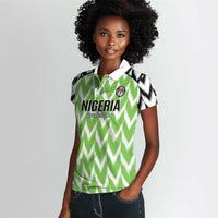 Custom Nigeria Football Women Polo Shirt Go Champions Super Eagles