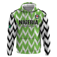 Custom Nigeria Football Zip Hoodie Go Champions Super Eagles