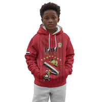 Custom Egypt Football Kid Hoodie Kings of Africa Champions