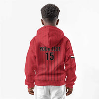 Custom Egypt Football Kid Hoodie Kings of Africa Champions