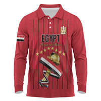 Custom Egypt Football Long Sleeve Polo Shirt Kings of Africa Champions