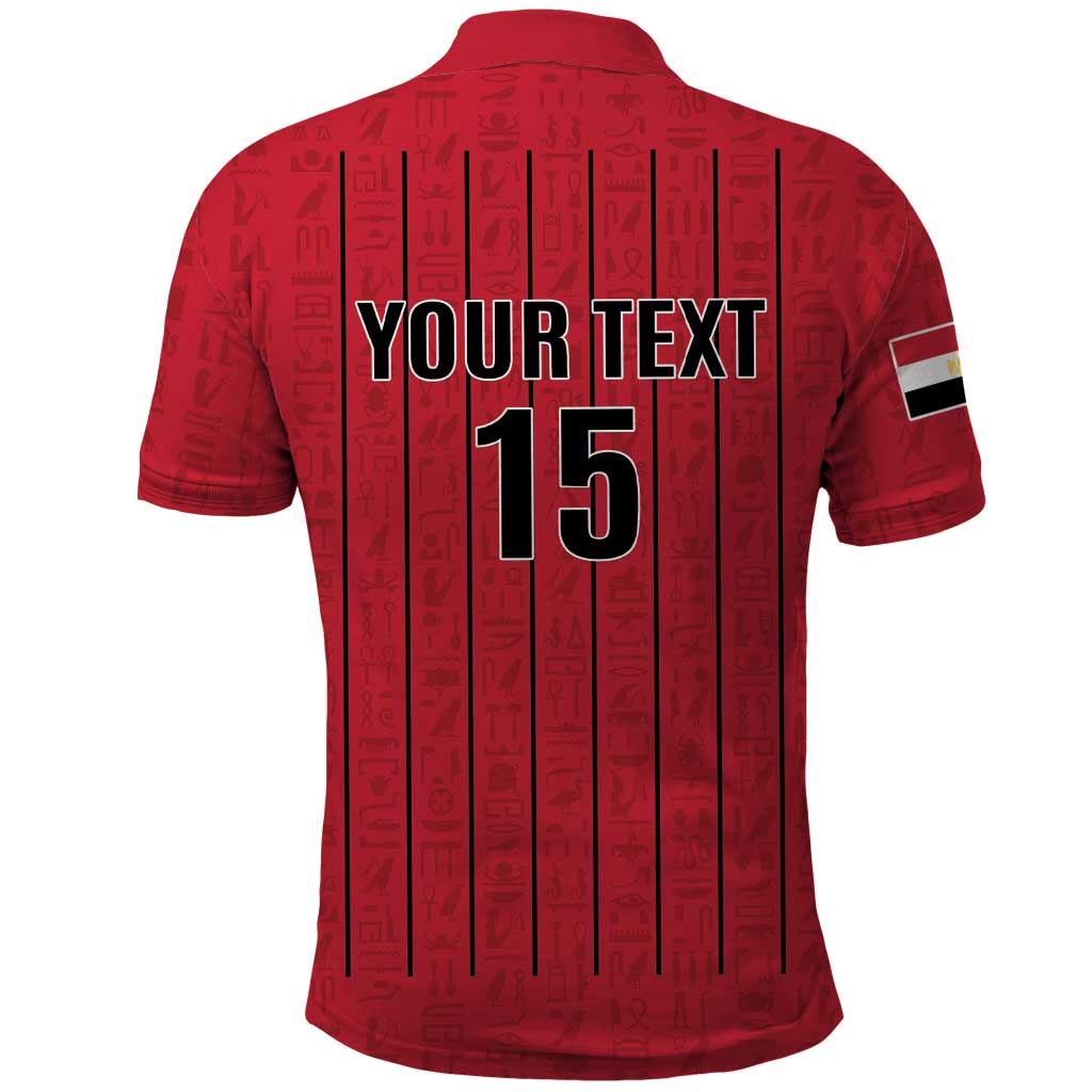 Custom Egypt Football Polo Shirt Kings of Africa Champions