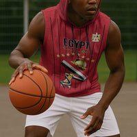 Custom Egypt Football Sleeveless Hoodie Kings of Africa Champions