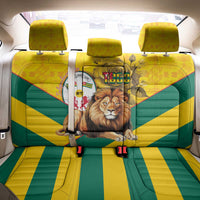 Togo Independence Day Back Car Seat Cover Lion With Coat Of Arms Kente Pattern