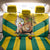 Togo Independence Day Back Car Seat Cover Lion With Coat Of Arms Kente Pattern