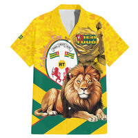 Togo Independence Day Family Matching Mermaid Dress and Hawaiian Shirt Lion With Coat Of Arms Kente Pattern