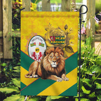 Togo Independence Day Garden Flag Lion With Coat Of Arms Kente Pattern