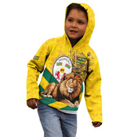 Togo Independence Day Kid Hoodie Lion With Coat Of Arms Kente Pattern