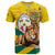 Togo Independence Day T Shirt Lion With Coat Of Arms Kente Pattern