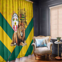 Togo Independence Day Window Curtain Lion With Coat Of Arms Kente Pattern