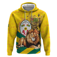 Togo Independence Day Zip Hoodie Lion With Coat Of Arms Kente Pattern