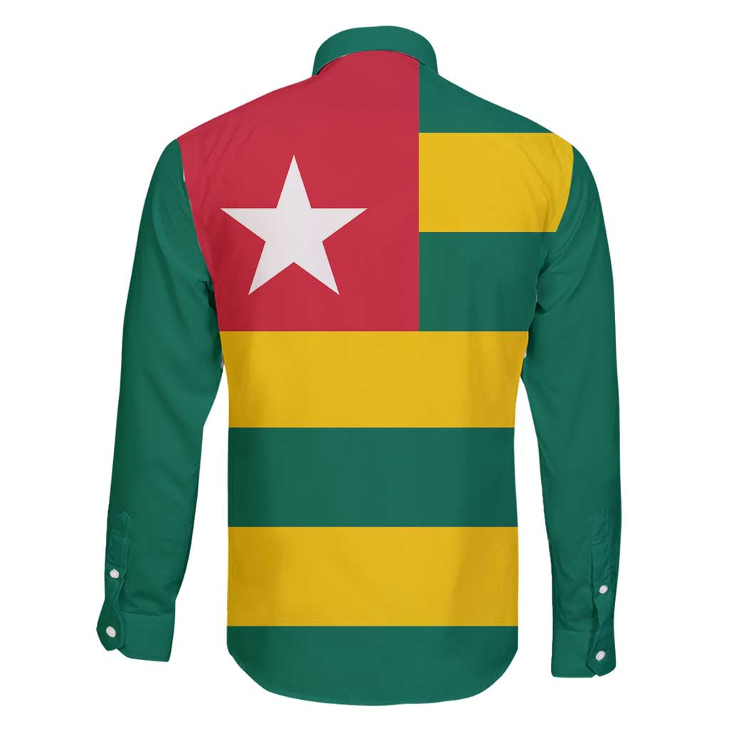 Togo Country Flag Family Matching Long Sleeve Bodycon Dress and Hawaiian Shirt Togolese Independence