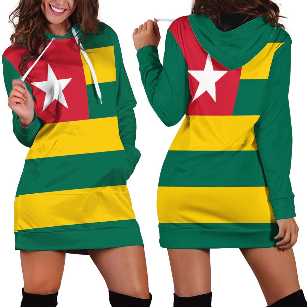 Togo Country Flag Hoodie Dress Togolese Independence