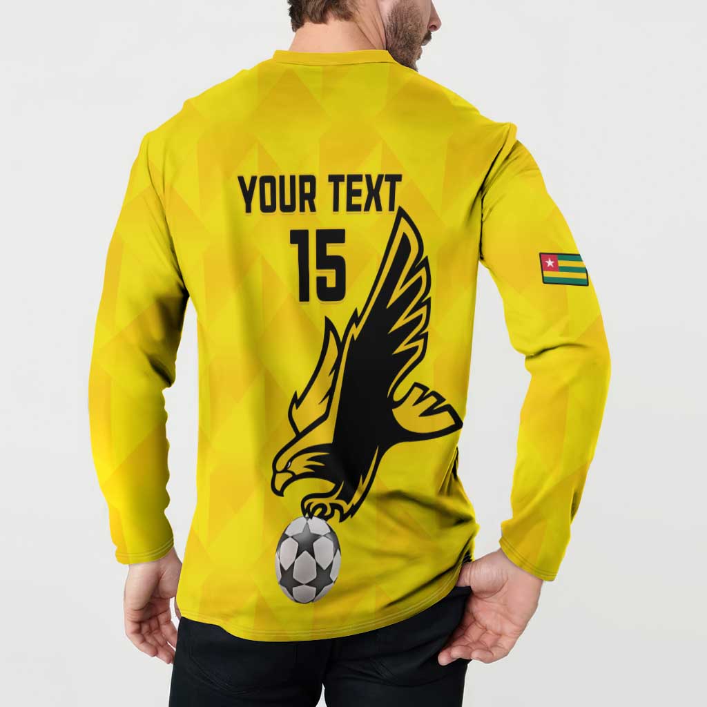 Custom Togo Football Button Sweatshirt Come On Les Eperviers