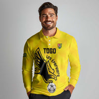 Custom Togo Football Long Sleeve Polo Shirt Come On Les Eperviers
