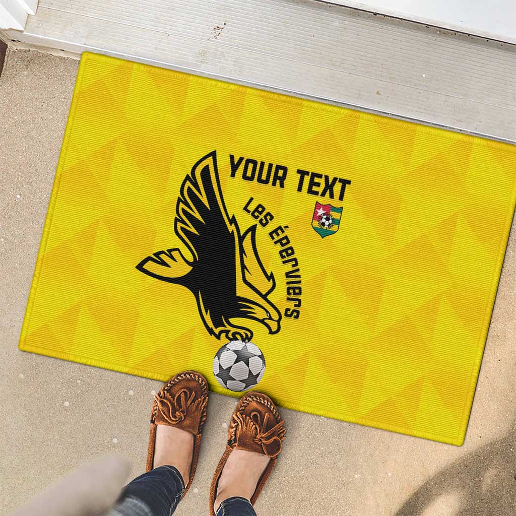 Custom Togo Football Rubber Doormat Come On Les Eperviers