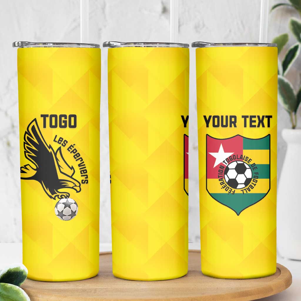 Custom Togo Football Skinny Tumbler Come On Les Eperviers