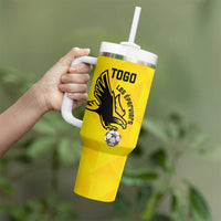Custom Togo Football Tumbler With Handle Come On Les Eperviers