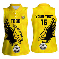 Custom Togo Football Women Sleeveless Polo Shirt Come On Les Eperviers
