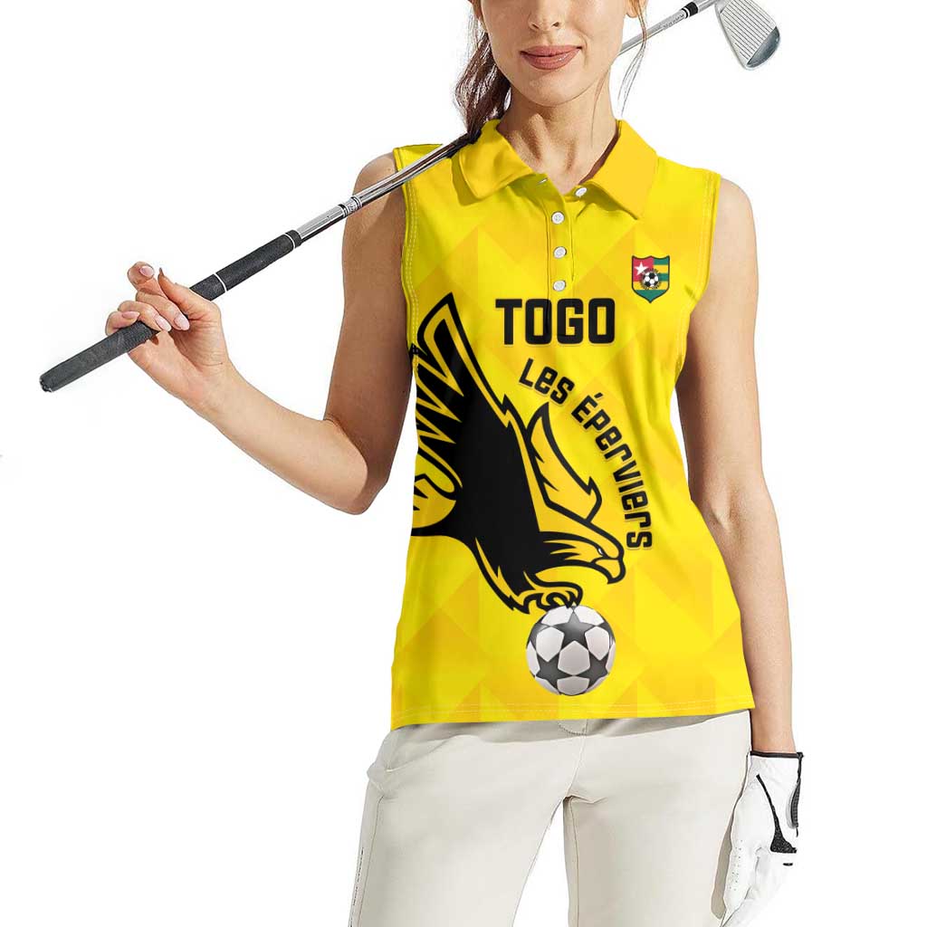 Custom Togo Football Women Sleeveless Polo Shirt Come On Les Eperviers