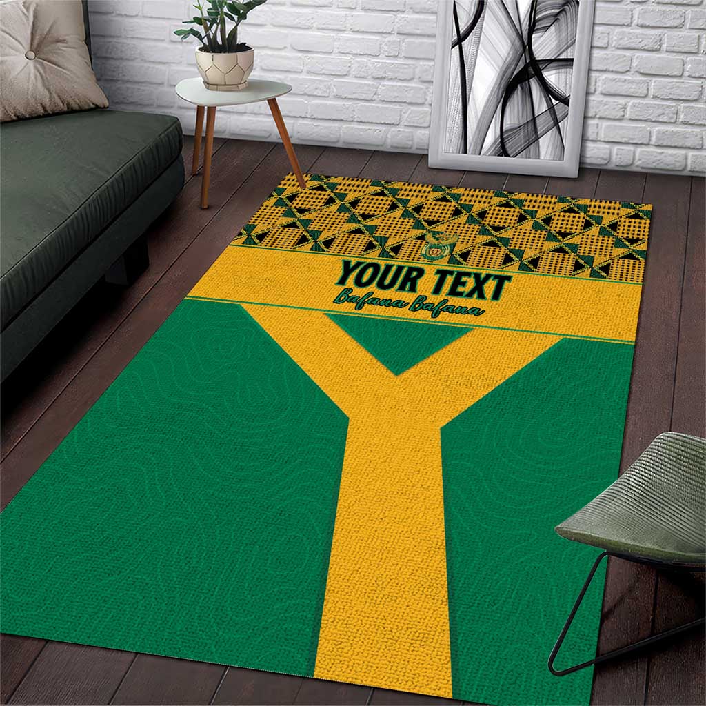 Custom South Africa Soccer Area Rug Go Champions
