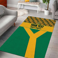 Custom South Africa Soccer Area Rug Go Champions