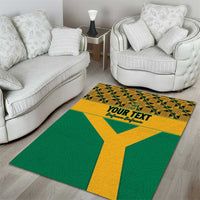 Custom South Africa Soccer Area Rug Go Champions