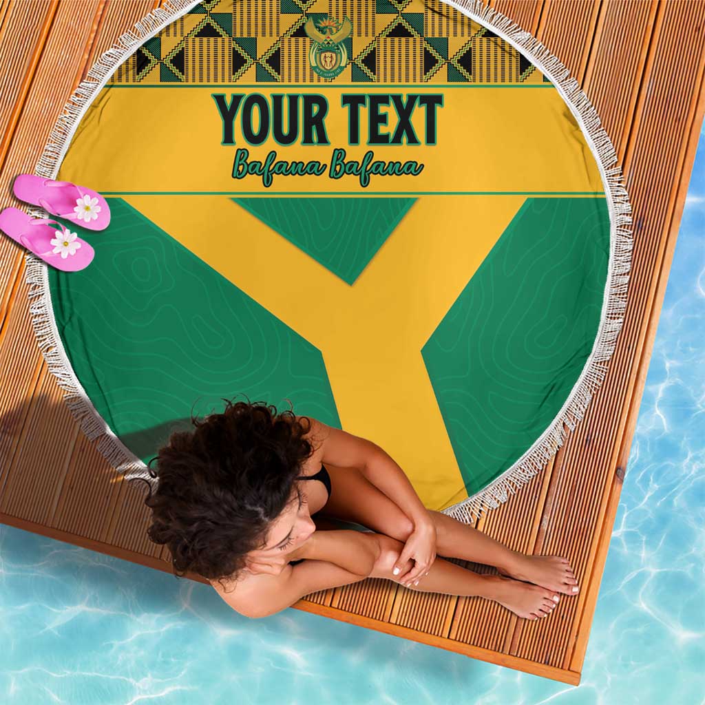 Custom South Africa Soccer Beach Blanket Go Champions