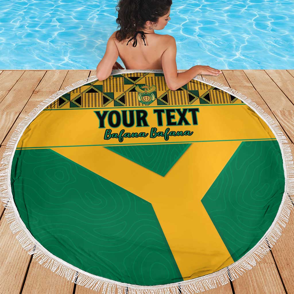 Custom South Africa Soccer Beach Blanket Go Champions