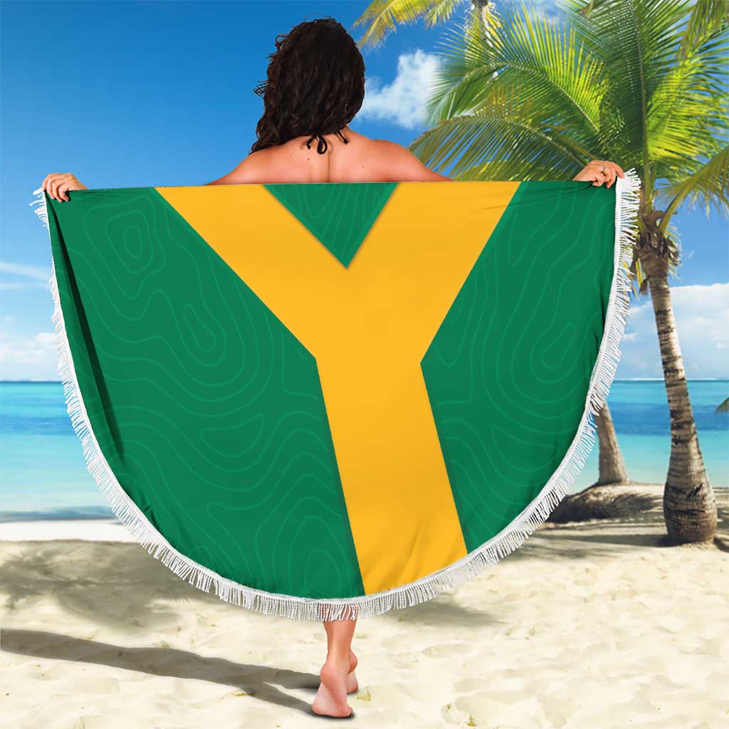 Custom South Africa Soccer Beach Blanket Go Champions