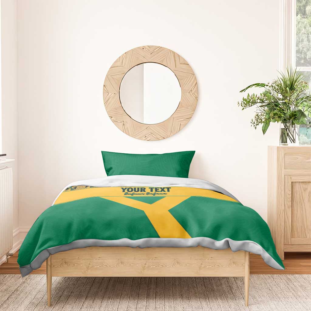 Custom South Africa Soccer Bedding Set Go Champions