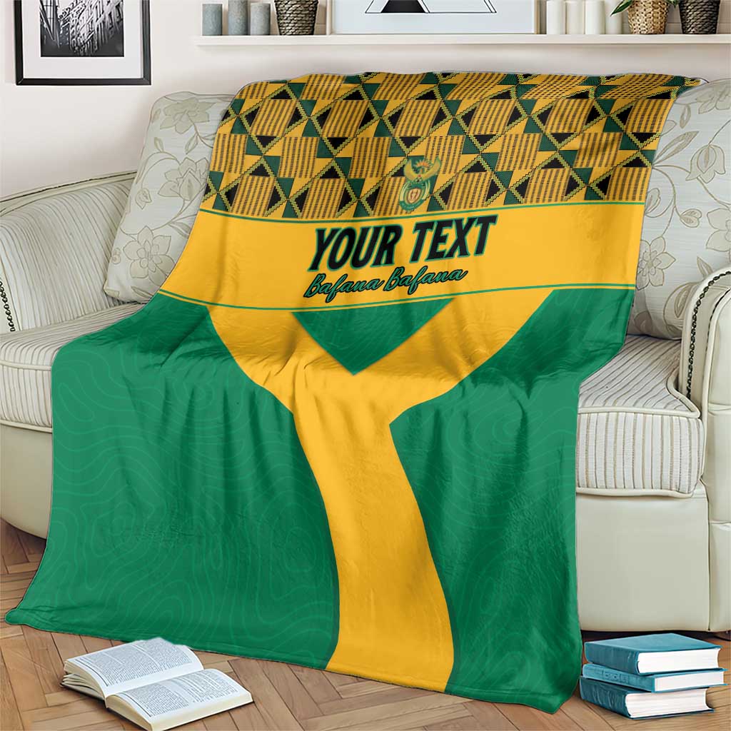 Custom South Africa Soccer Blanket Go Champions
