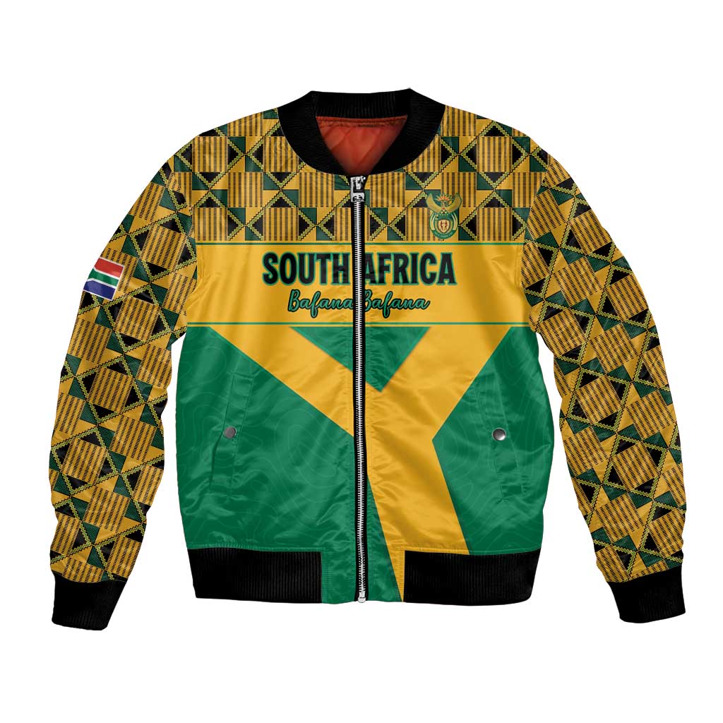 Custom South Africa Soccer Bomber Jacket Go Champions