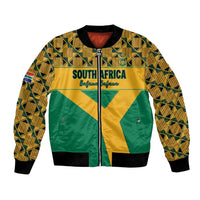Custom South Africa Soccer Bomber Jacket Go Champions