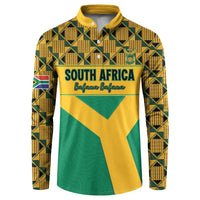 Custom South Africa Soccer Button Sweatshirt Go Champions