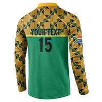 Custom South Africa Soccer Button Sweatshirt Go Champions