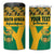 Custom South Africa Soccer 4 in 1 Can Cooler Tumbler Go Champions