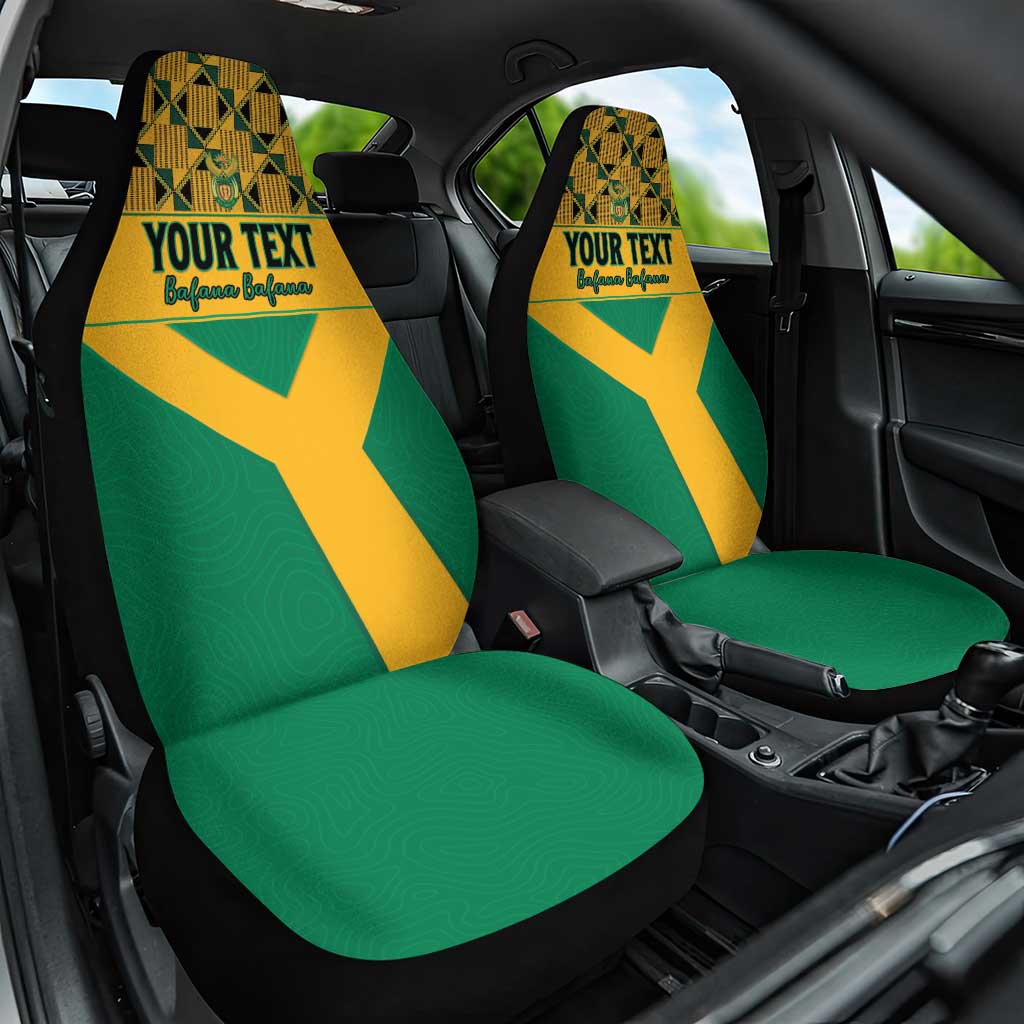 Custom South Africa Soccer Car Seat Cover Go Champions