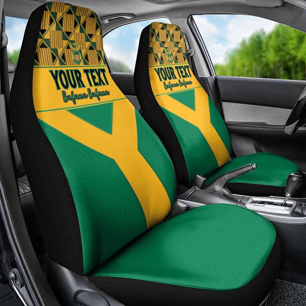 Custom South Africa Soccer Car Seat Cover Go Champions