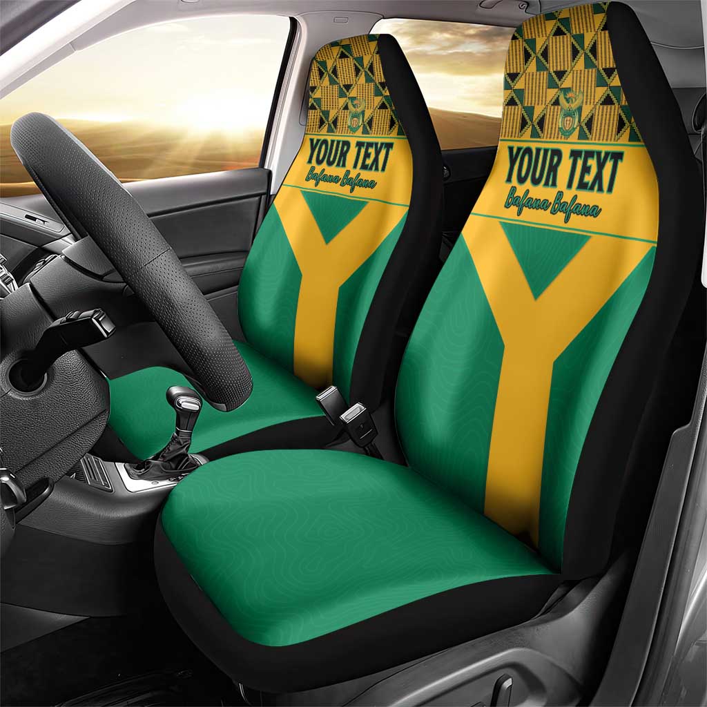 Custom South Africa Soccer Car Seat Cover Go Champions