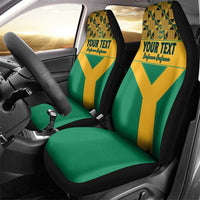 Custom South Africa Soccer Car Seat Cover Go Champions