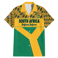 Custom South Africa Soccer Family Matching Mermaid Dress and Hawaiian Shirt Go Champions