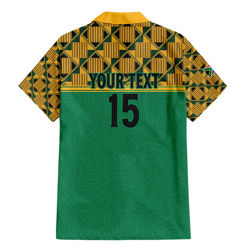 Custom South Africa Soccer Family Matching Mermaid Dress and Hawaiian Shirt Go Champions